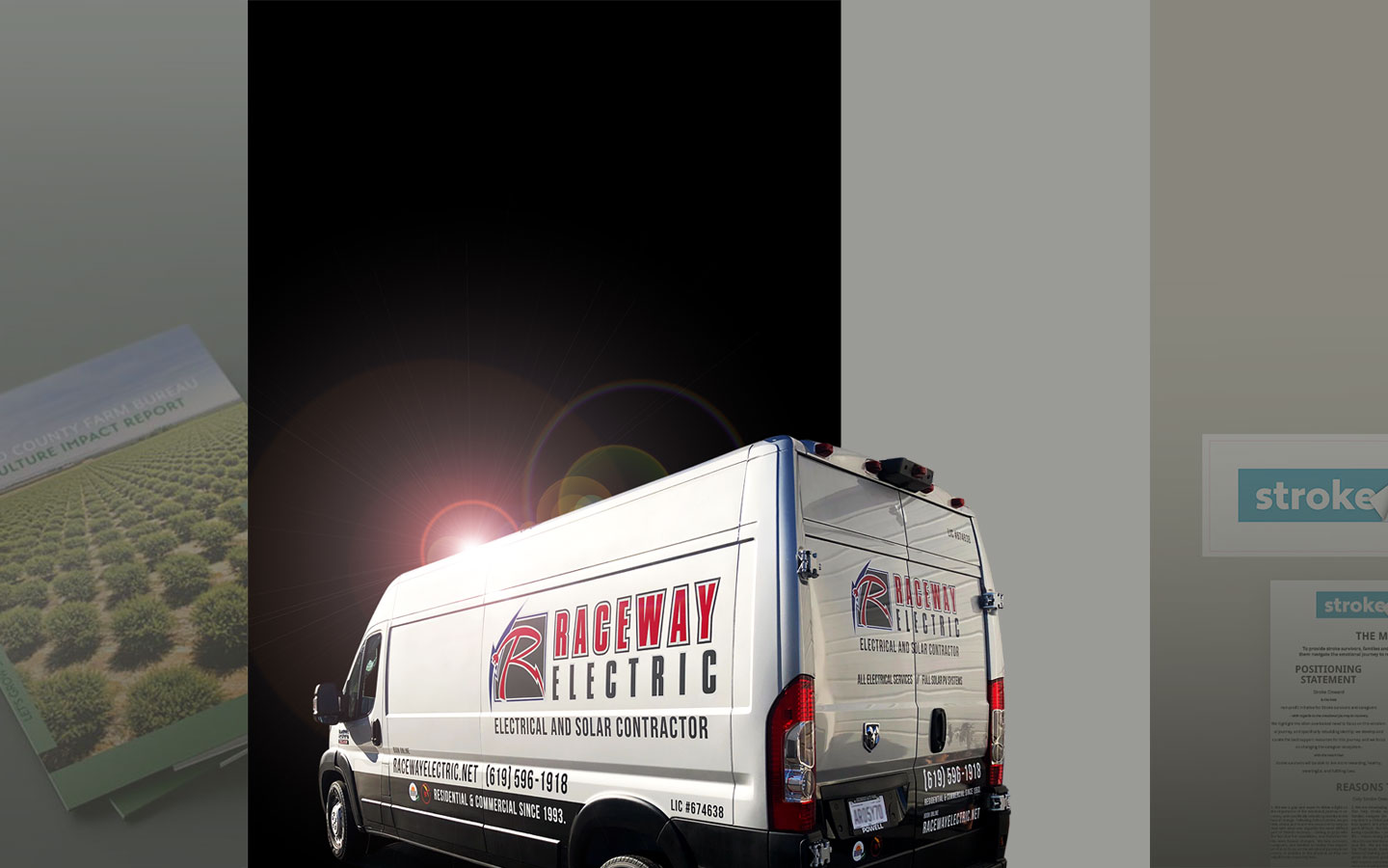 Raceway Electric Branding Example